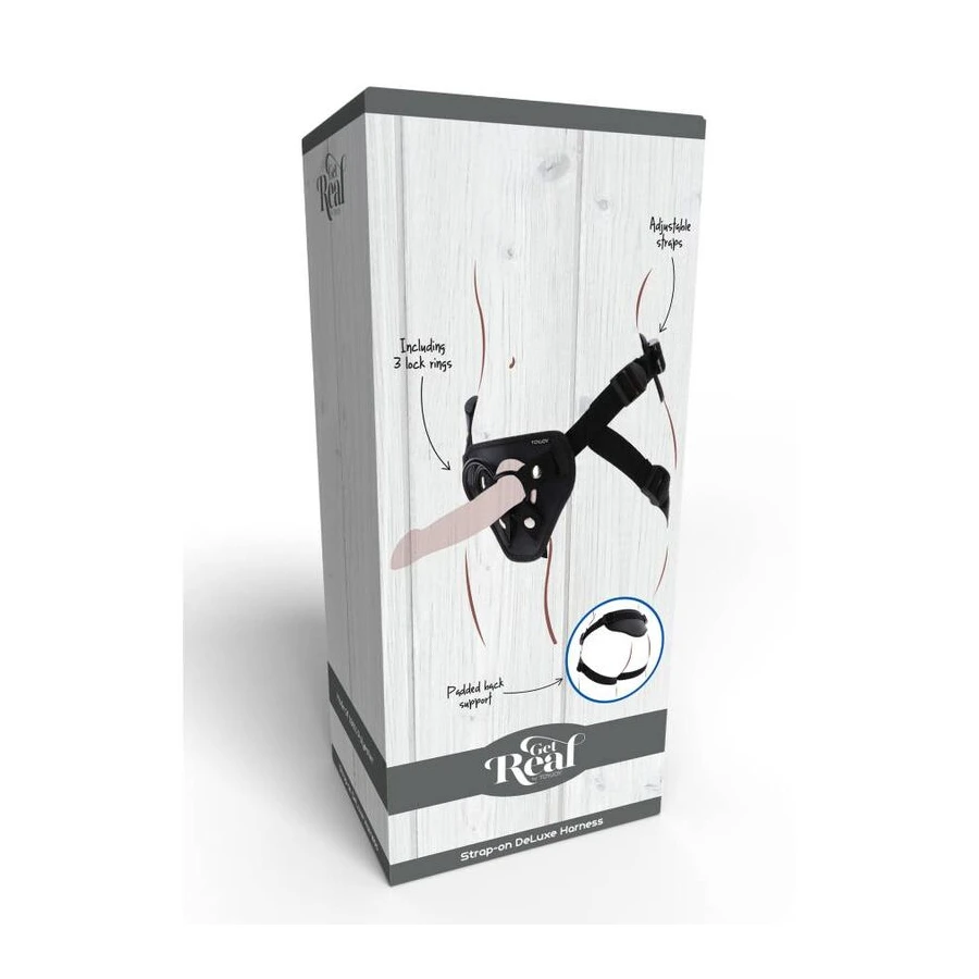 GET REAL - IMBRACATURA DELUXE CON CINTURINO NERO